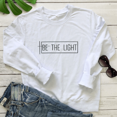 Be the Light Damtröja – Inspirerande och Bekväm