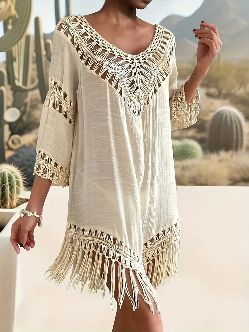 Beach Cover-Up | Boho | Virka | Baddräkt Cover-Up | Cover-Up Klänning