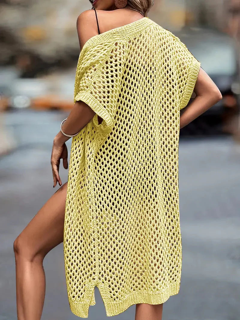 Bikini Cover-Up - Öppen front - Virkade - Strandtäckning - Strandkläder