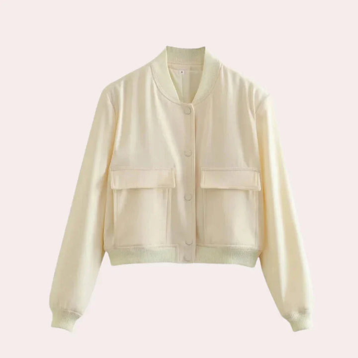 Bomberjacka - Kort - Knäppt - Höstjacka - Damjacka