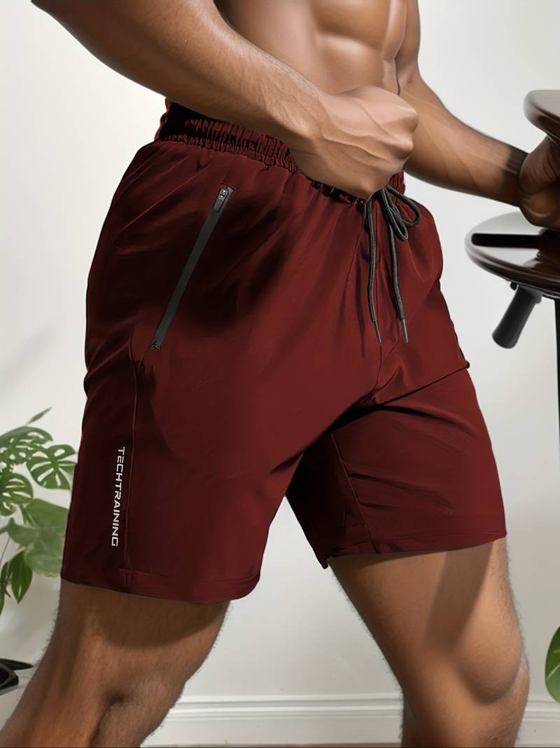 Andningsbara träningsshorts med resår i midjan - Alfredo
