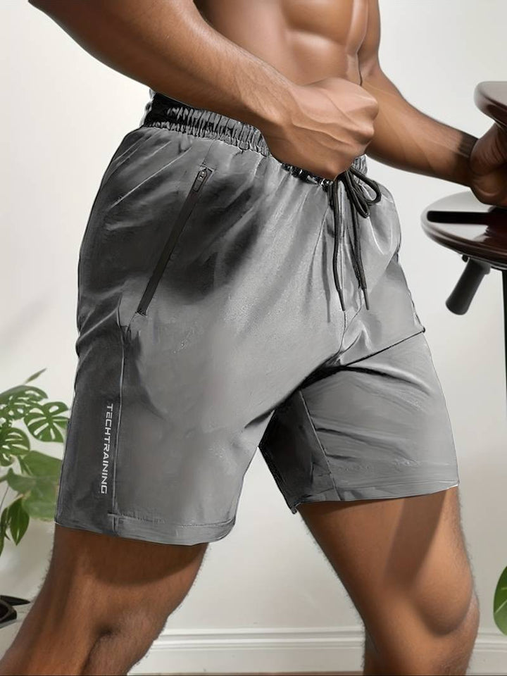 Andningsbara träningsshorts med resår i midjan - Alfredo