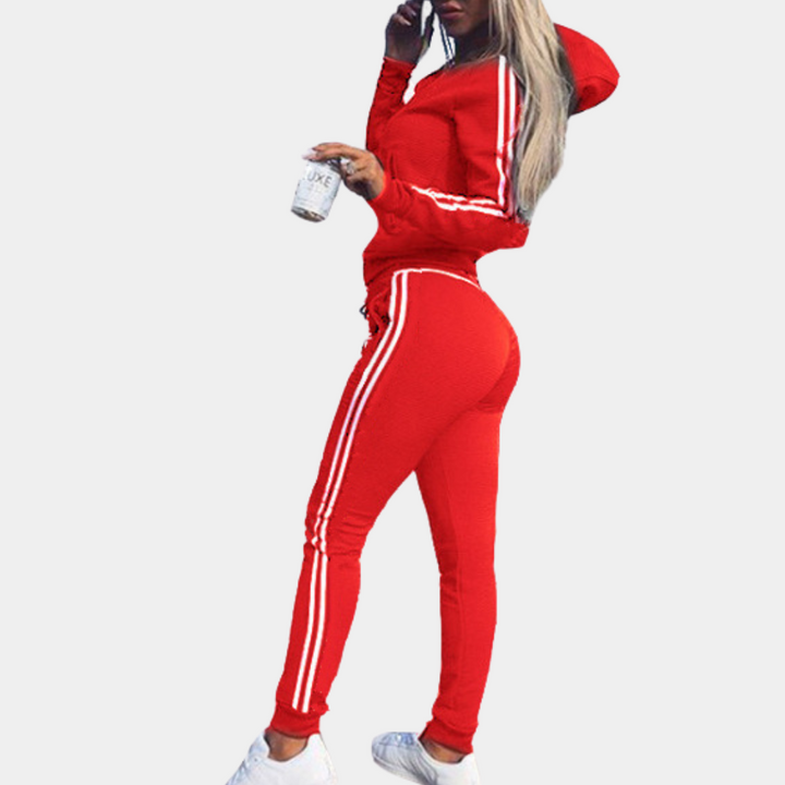Höstlig 2-delad joggingdräkt för damer - Sienna