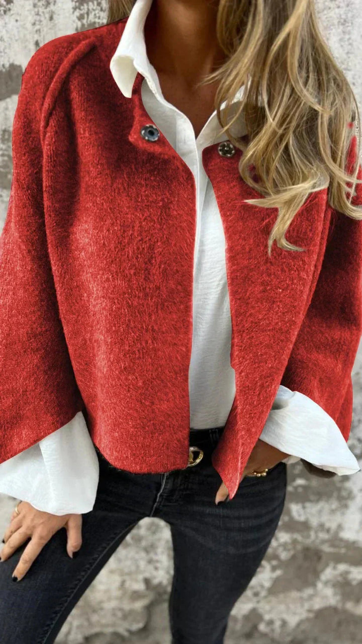 Cardiganjacka - Lös passform - Ull - Stickad cardigan - Damkläder
