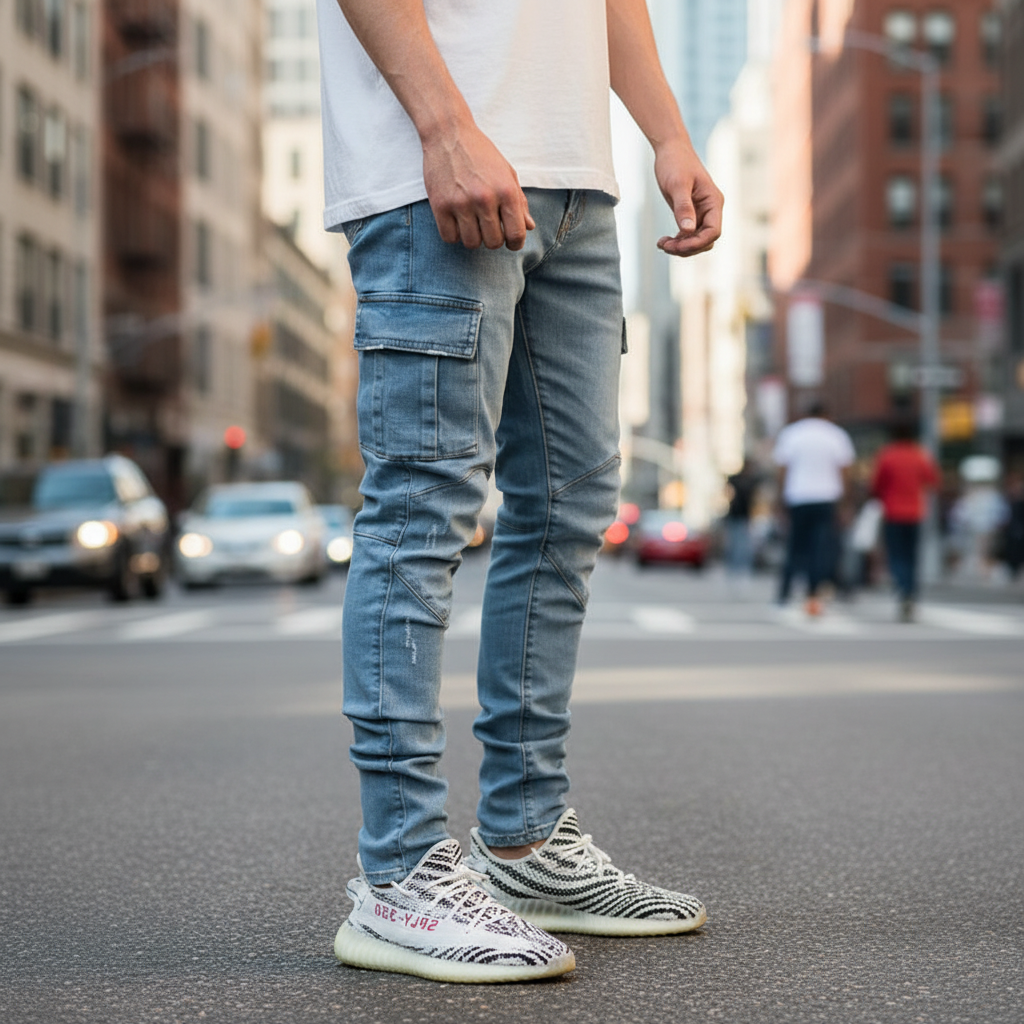 Cargo-jeans med fickor - Trevor