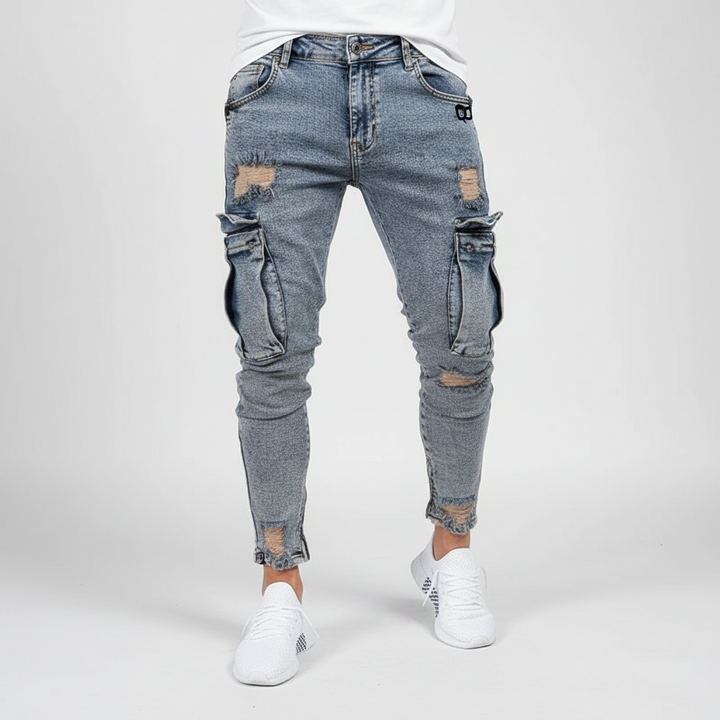 Cargobyxa i denim - Nico