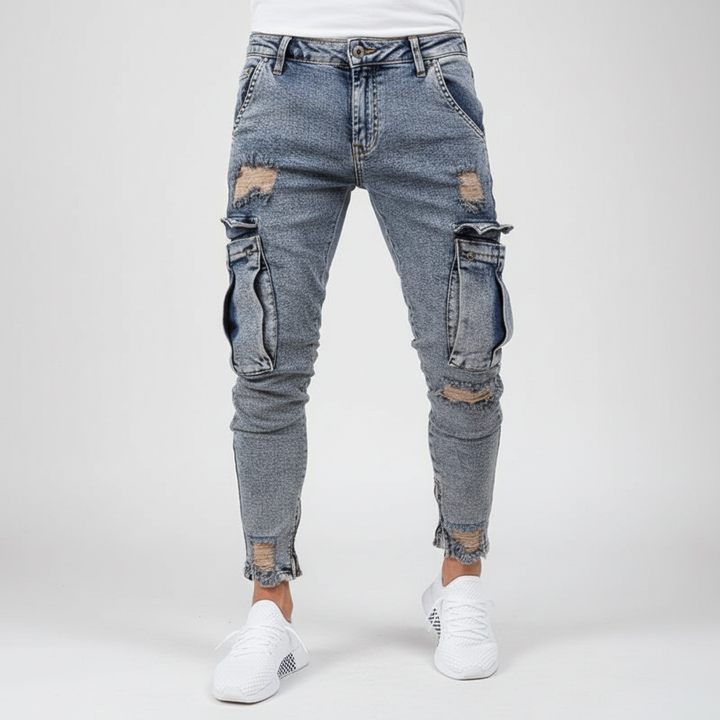 Cargobyxa i denim - Nico