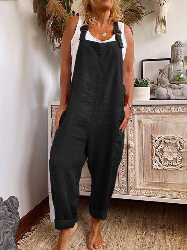 Casual Jumpsuit - Lös passform - Ärmlös - Baggy Jumpsuit - Overall för kvinnor