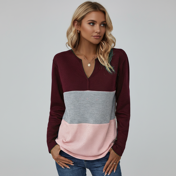 Casual V-ringad tröja - Marie