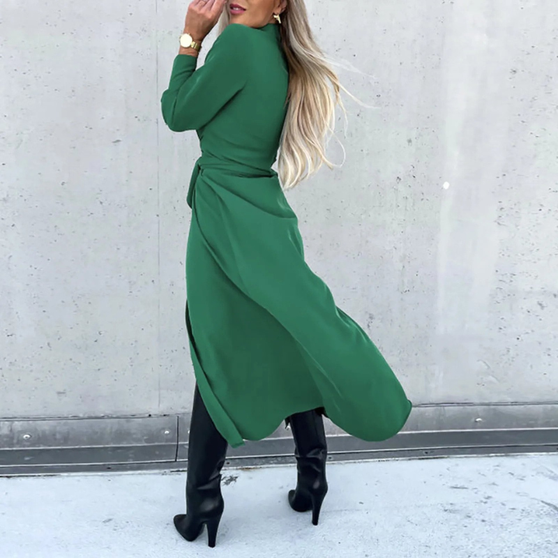 Chiara Maxiklänning | Snygg långärmad klänning för hösten
