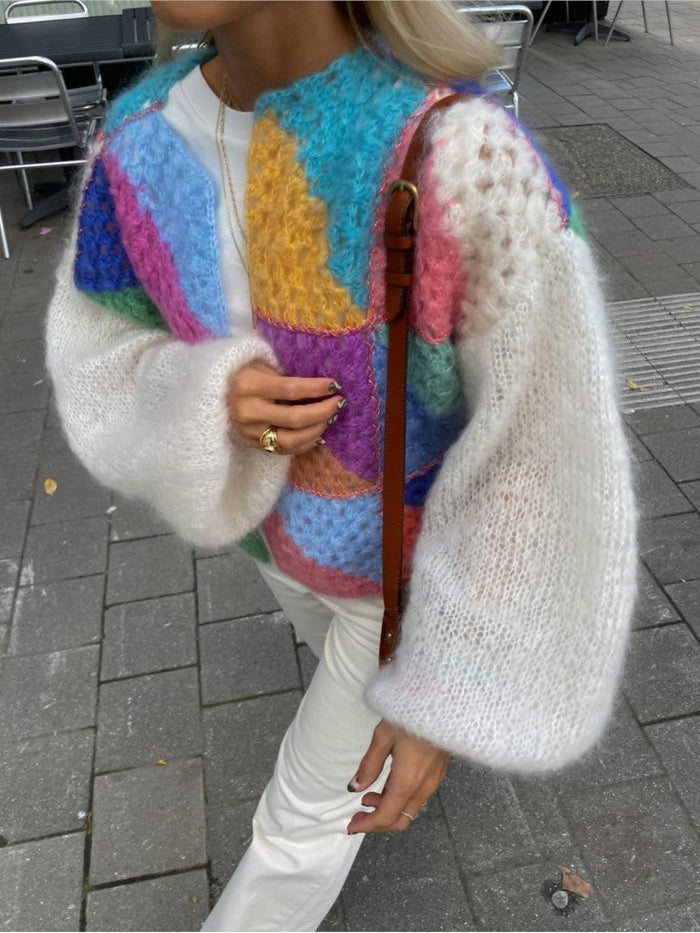 Chunky Cardigan | Cropped | Open Front | Stickad Cardigan | Damkläder
