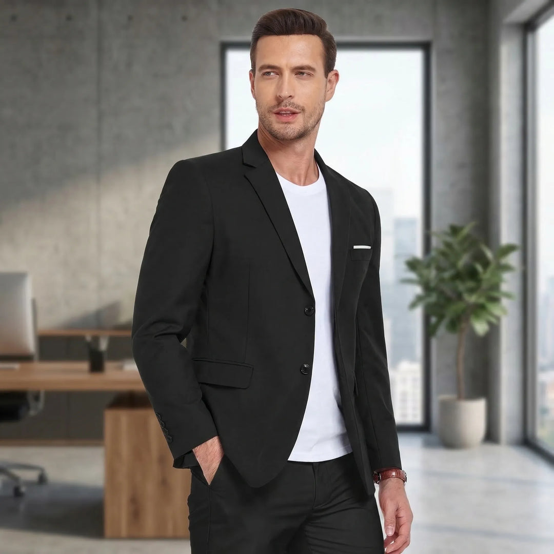 Klassisk herrblazer med notch-slag - Laurence
