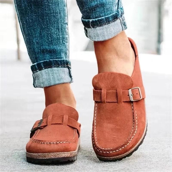 Clogs - Retro mockaslip-on muleskor för kvinnor