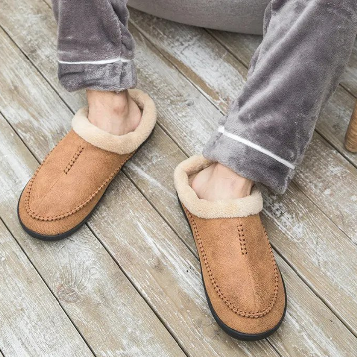 CloudSoft Inomhus tofflor | Fleecefodrade slip-on-tofflor för män