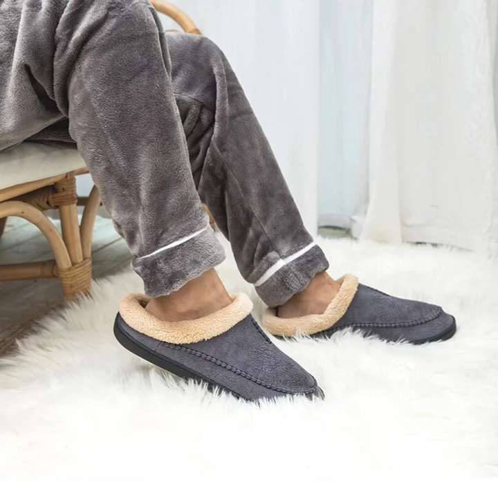 CloudSoft Inomhus tofflor | Fleecefodrade slip-on-tofflor för män
