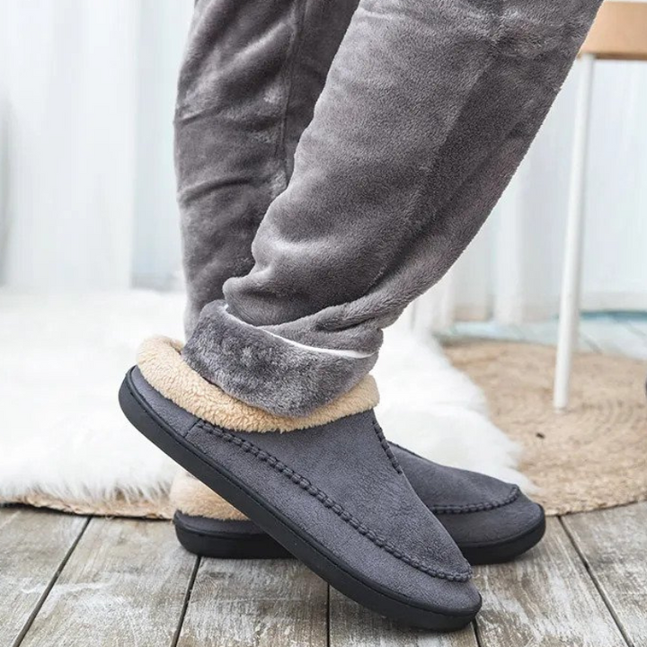 CloudSoft Inomhus tofflor | Fleecefodrade slip-on-tofflor för män