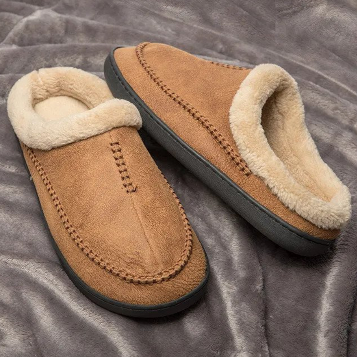 CloudSoft Inomhus tofflor | Fleecefodrade slip-on-tofflor för män