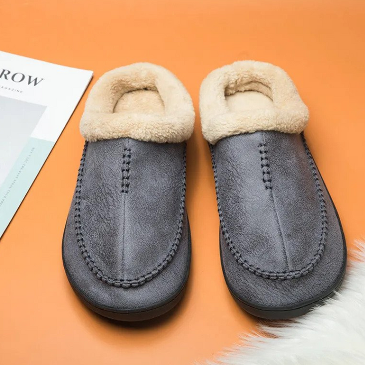 CloudSoft Inomhus tofflor | Fleecefodrade slip-on-tofflor för män