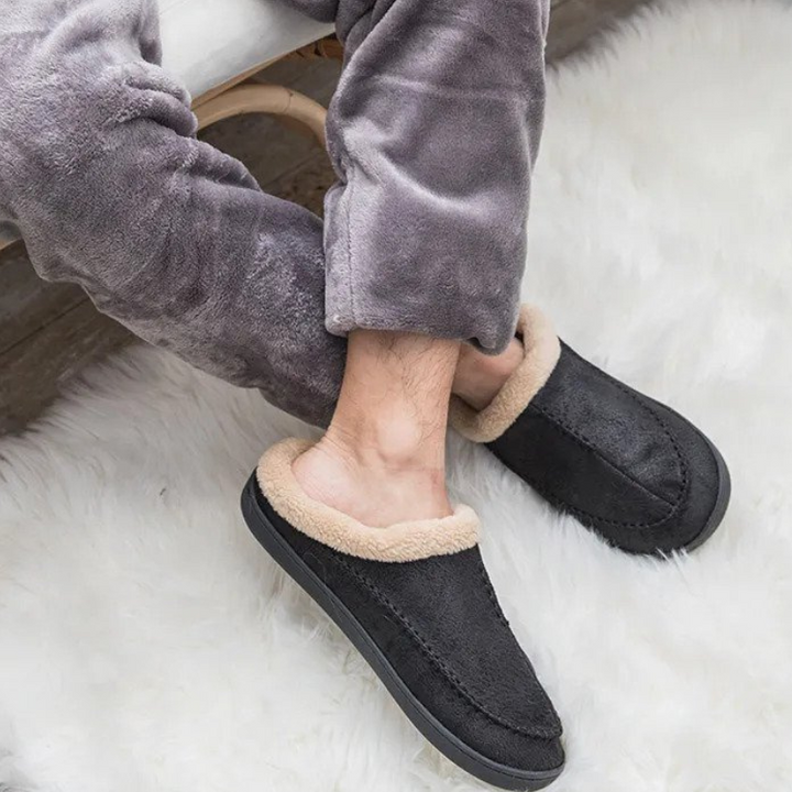 CloudSoft Inomhus tofflor | Fleecefodrade slip-on-tofflor för män
