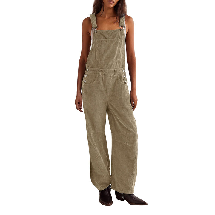 Corduroy Dungarees | Ärmlös | Jumpsuit | Cord Overalls | Damkläder