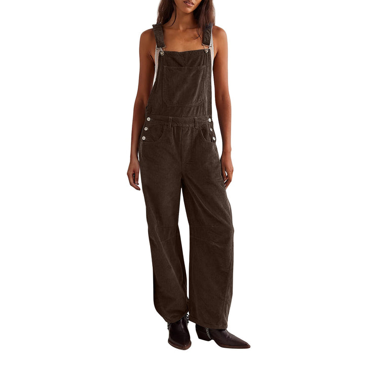 Corduroy Dungarees | Ärmlös | Jumpsuit | Cord Overalls | Damkläder
