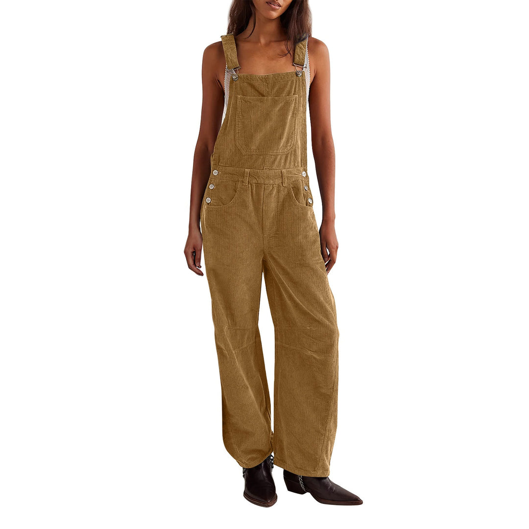 Corduroy Dungarees | Ärmlös | Jumpsuit | Cord Overalls | Damkläder
