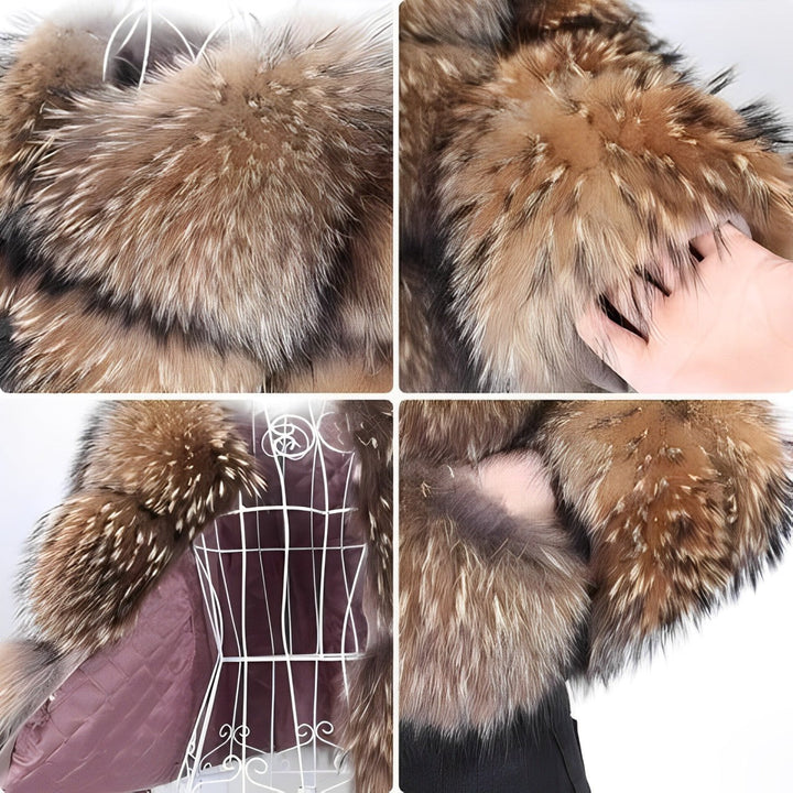Dam Fuskpälsjacka med Kort & Fluffig Design | Mirla