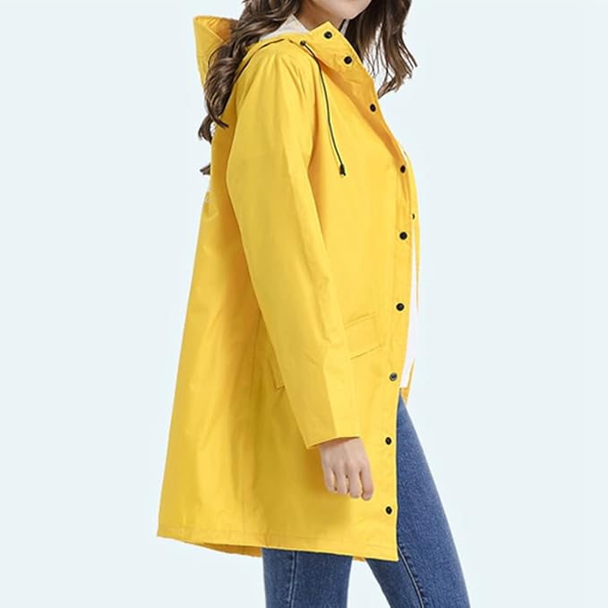 Dam Windbreaker Trenchcoat med Vattentät Funktion