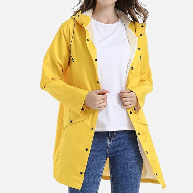 Dam Windbreaker Trenchcoat med Vattentät Funktion