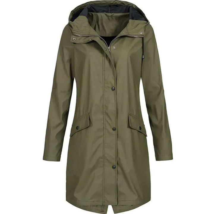 Dam Windbreaker Trenchcoat med Vattentät Funktion