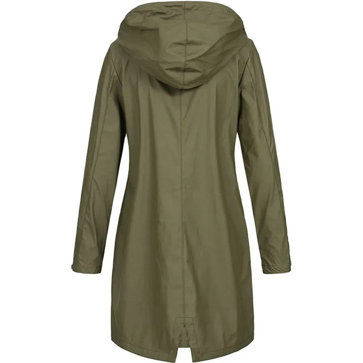 Dam Windbreaker Trenchcoat med Vattentät Funktion