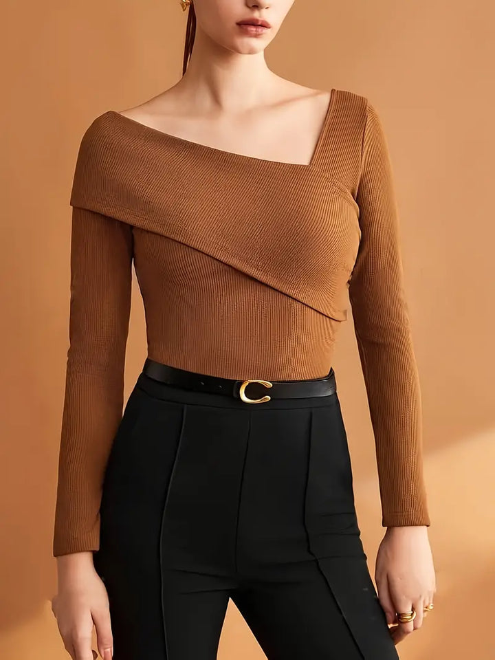 Dam Asymmetrisk Topp med Trendig Design