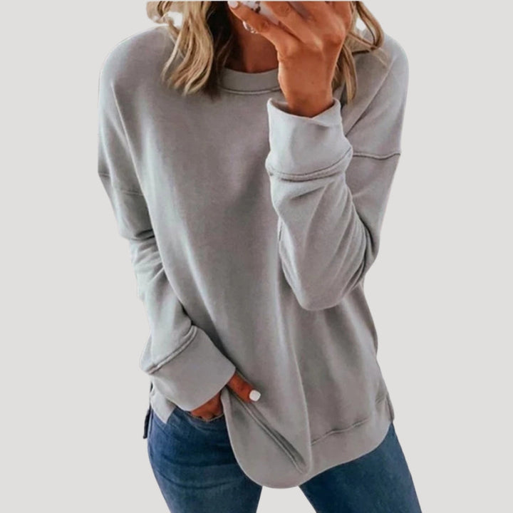 Dam överdel långärmad oversized tröja mjuk vinter