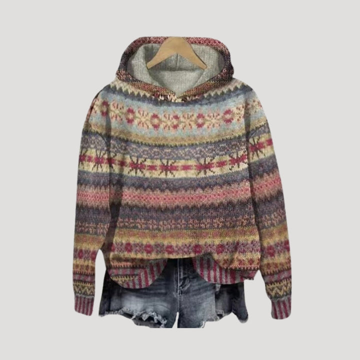 Dam snygga blusar stickad oversized vintertröja avslappnad stil
