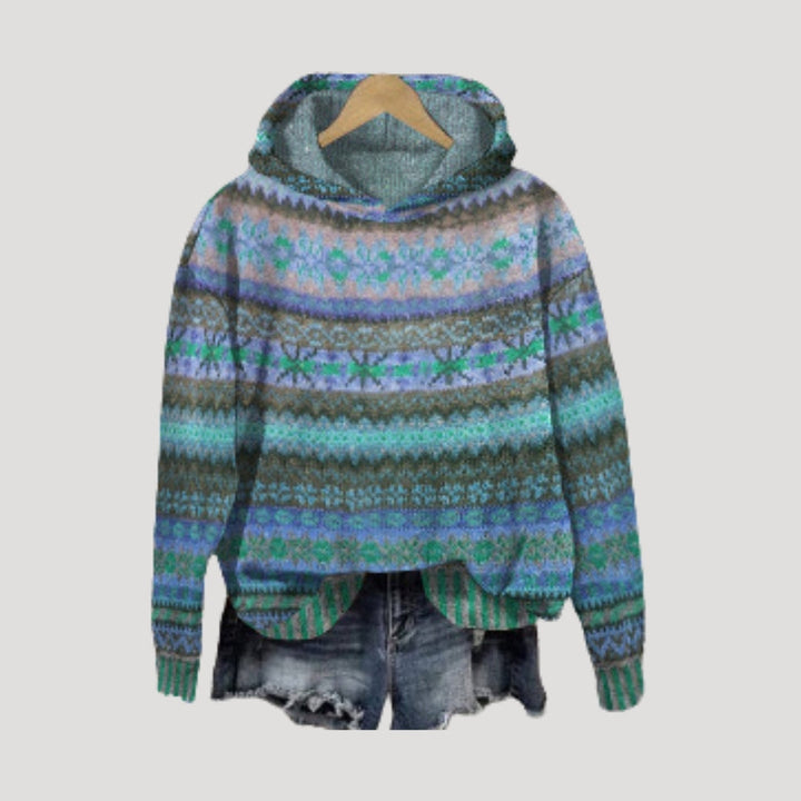 Dam snygga blusar stickad oversized vintertröja avslappnad stil