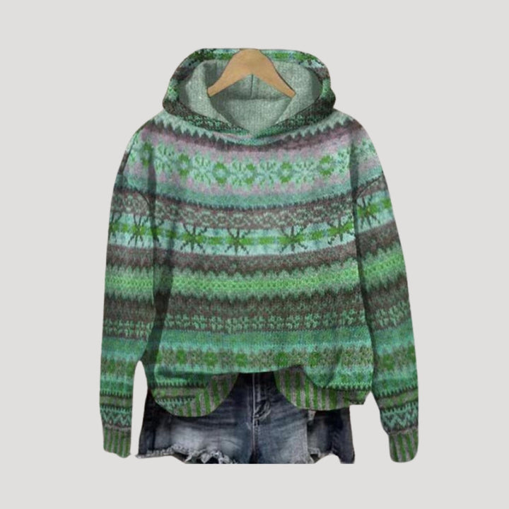 Dam snygga blusar stickad oversized vintertröja avslappnad stil