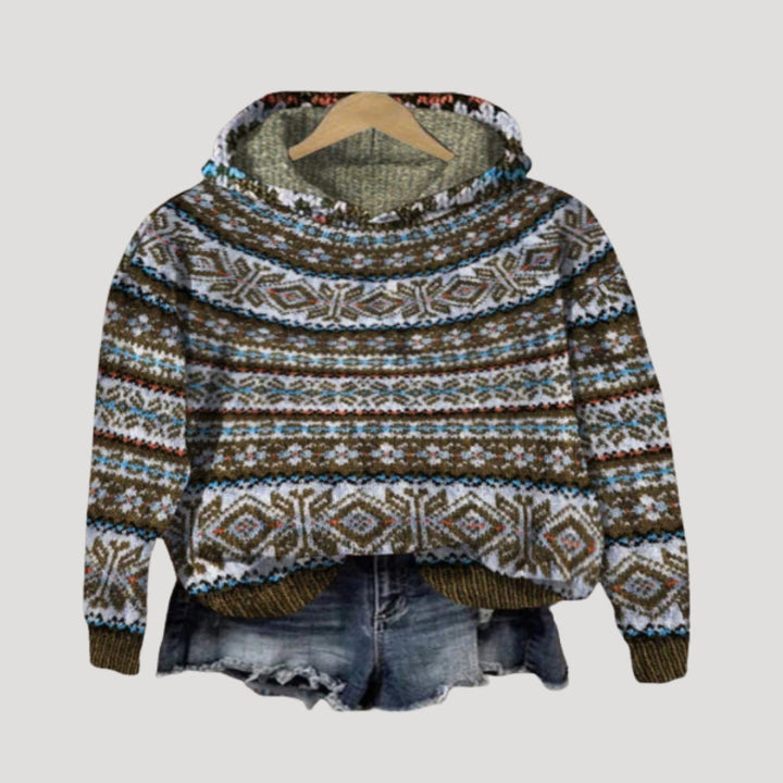 Dam snygga blusar stickad oversized vintertröja avslappnad stil