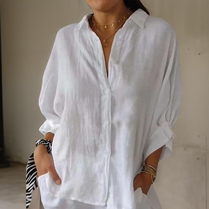 Dam Blus med Minimalistisk Design