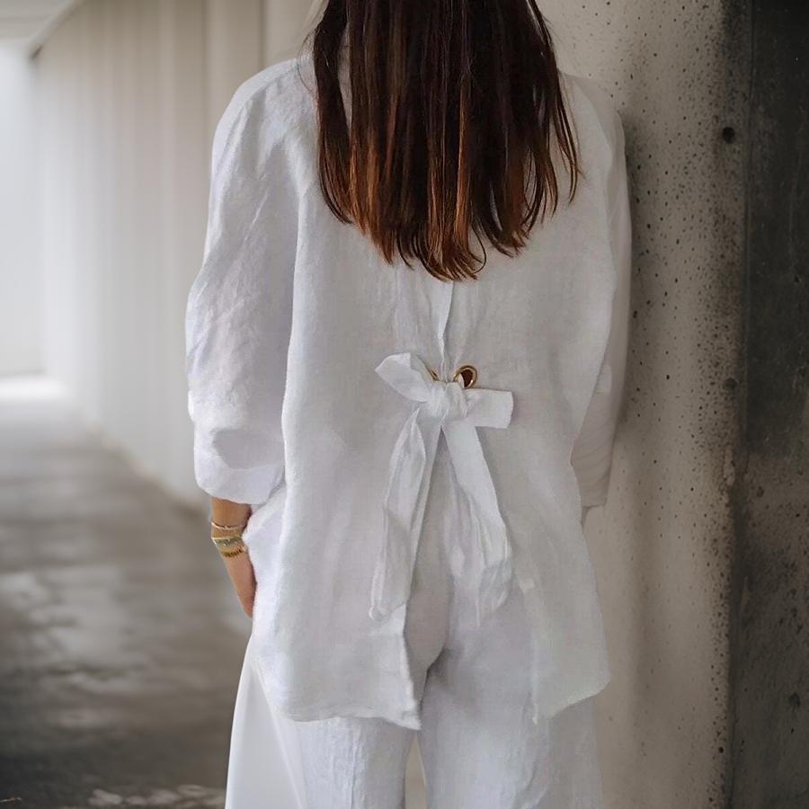 Dam Blus med Minimalistisk Design