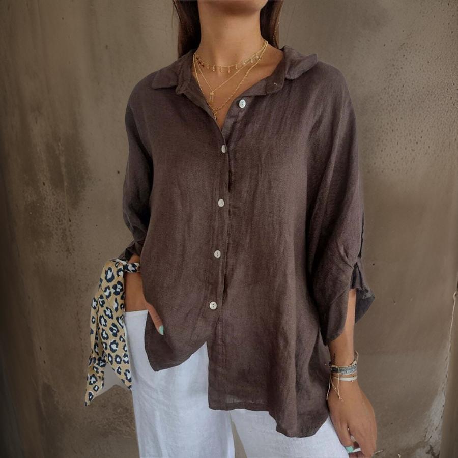 Dam Blus med Minimalistisk Design
