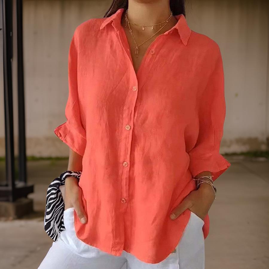 Dam Blus med Minimalistisk Design