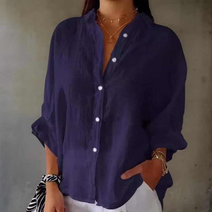 Dam Blus med Minimalistisk Design