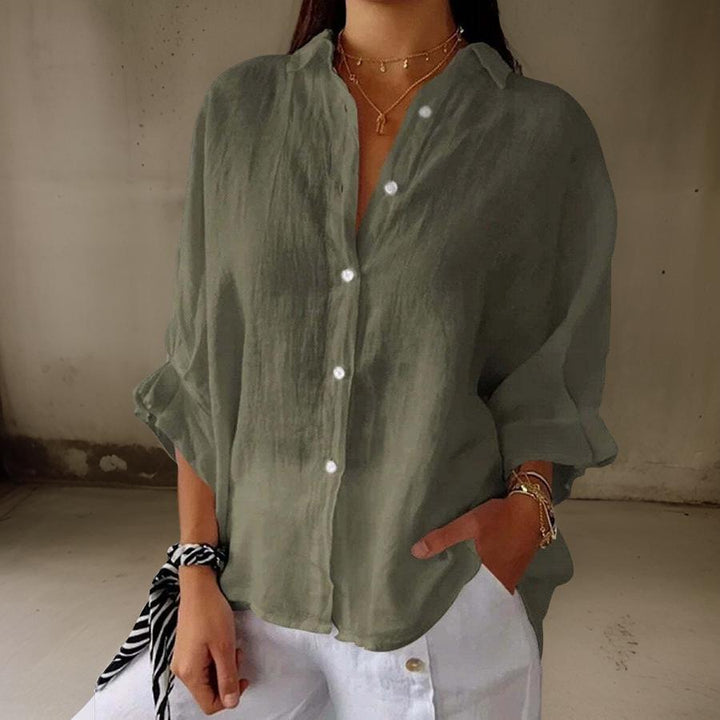 Dam Blus med Minimalistisk Design