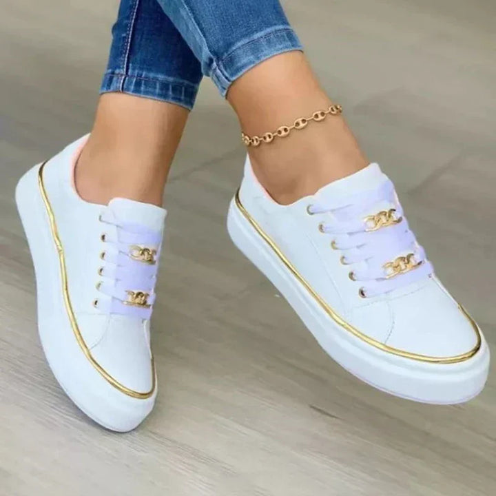 Damskor Sneakers | Bekväma | Snörning | Vardagssneakers | Damskor