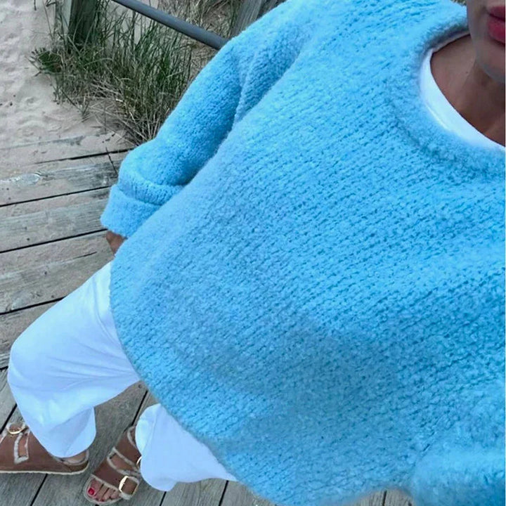 Damstickad pullover | Loose Fit | Varm | Stickad tröja | Jumper för damer