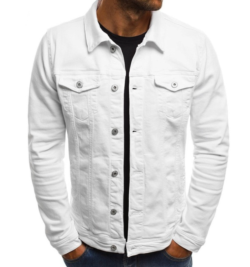 Denimjacka | knappslå | smal passform | jeansjacka | herrjacka