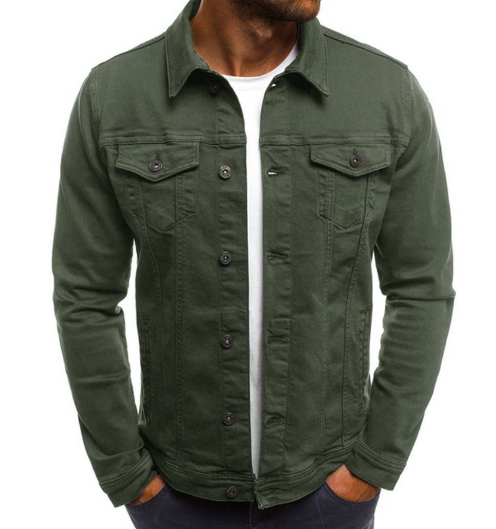 Denimjacka | knappslå | smal passform | jeansjacka | herrjacka