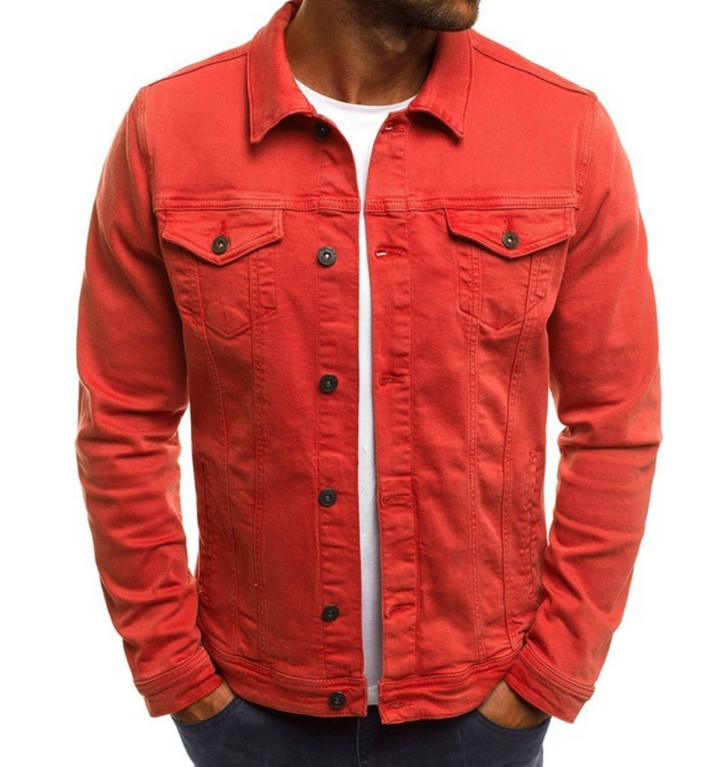 Denimjacka | knappslå | smal passform | jeansjacka | herrjacka