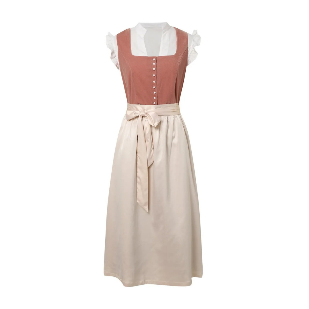 Dirndl | Kortärmad | Midi | Oktoberfestklänning | Oktoberfestkläder för kvinnor