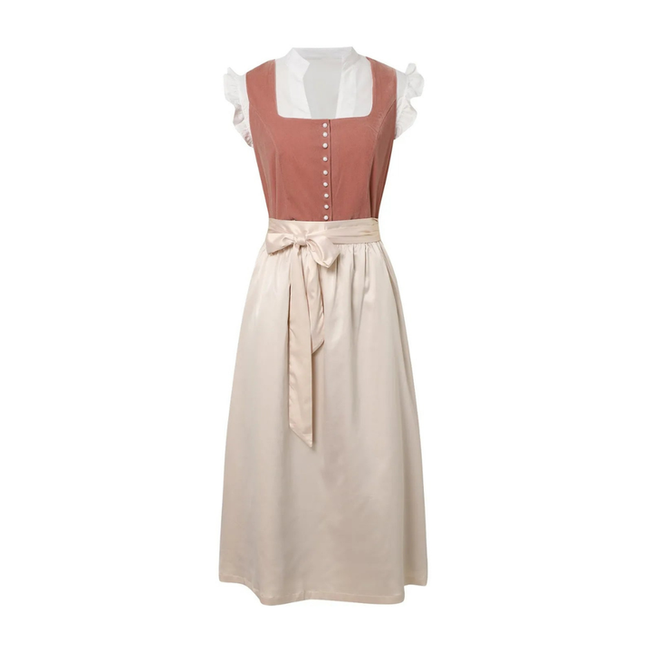 Dirndl | Kortärmad | Midi | Oktoberfestklänning | Oktoberfestkläder för kvinnor